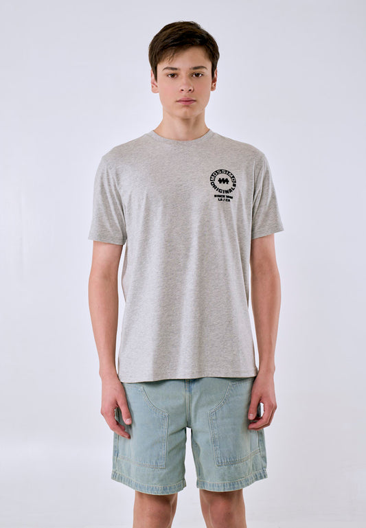 Mossimo Men's Gray Basic Logo Classic Fit Tee