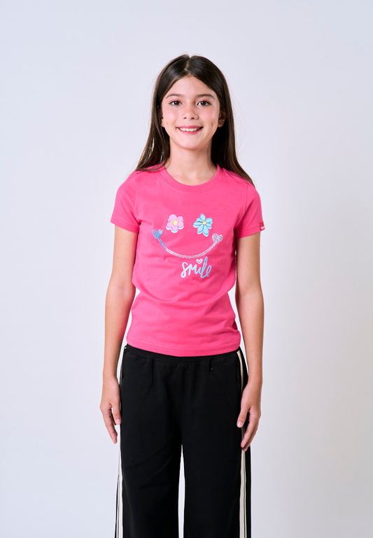 Mossimo Kids Raspberry Regular Graphic Tshirt For Girls