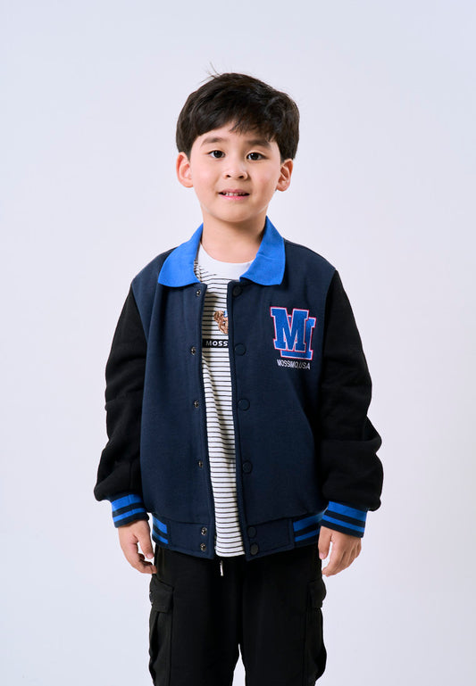 Mossimo Kids Zane Blue Baseball Jacket For Boys