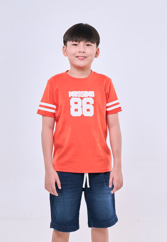 Mossimo Kids Callum Red Orange Basic Sporty Tshirt