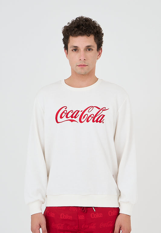 Mossimo Cyril White Coca Cola Modern Fit Pullover