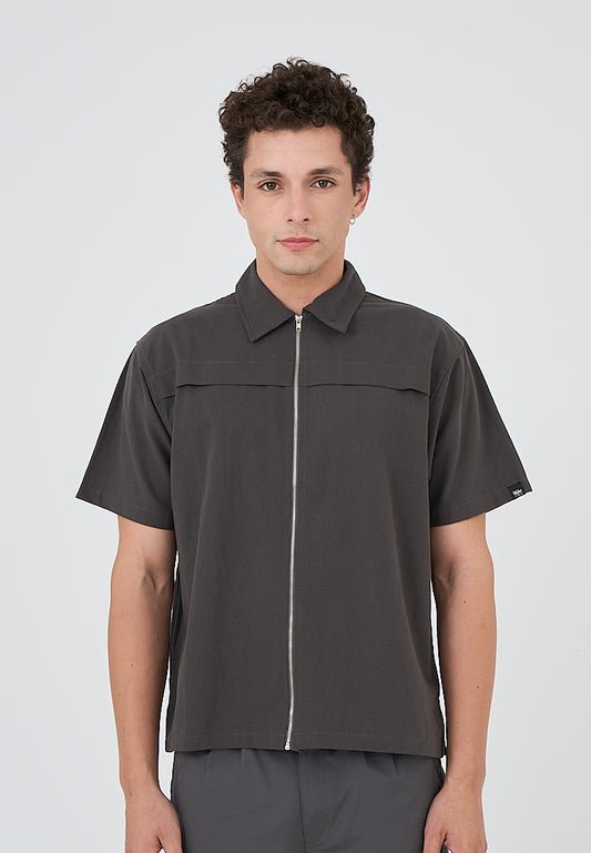 Mossimo Jr Dark Gray Short Sleeves Top