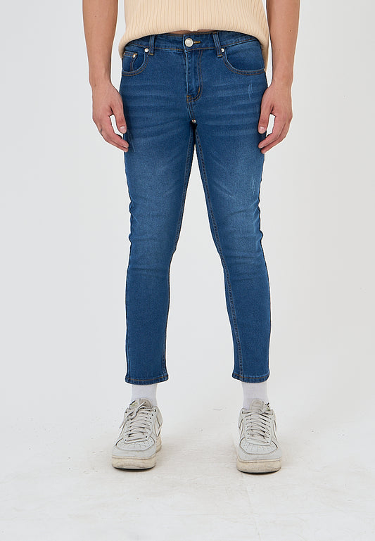 Mossimo Bernard Medium Blue Skinny Cropped Mid Rise Jeans