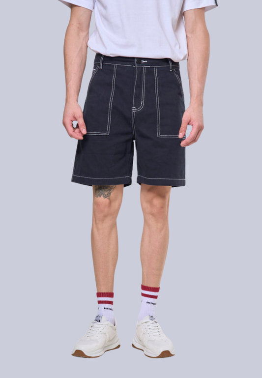 Mossimo Michael Dark Blue Contrast Stitch Shorts