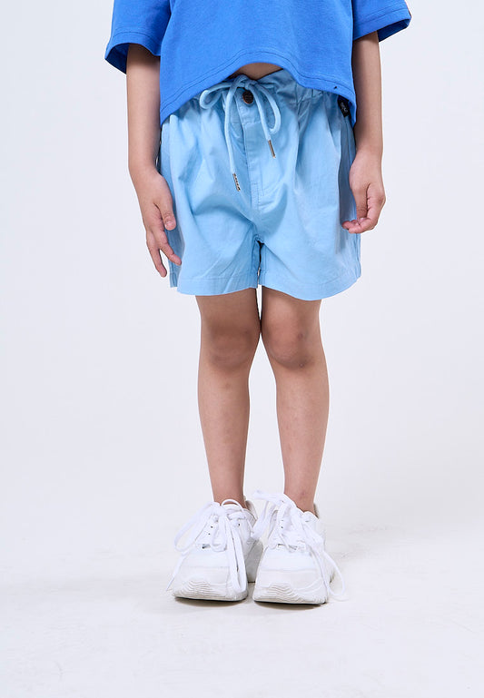 Mossimo Kids Jada Blue Plain Drawstring Shorts