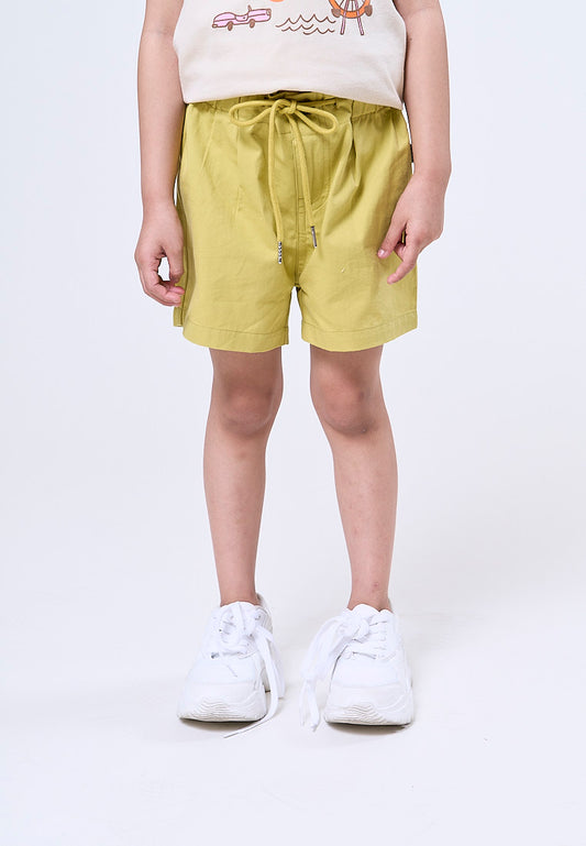 Mossimo Kids Jada Yellow Plain Drawstring Shorts