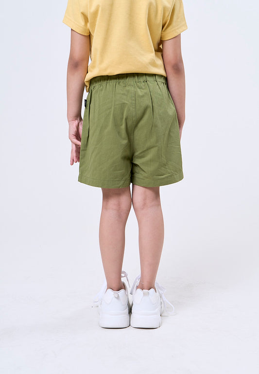 Mossimo Kids Jada Green Plain Drawstring Shorts