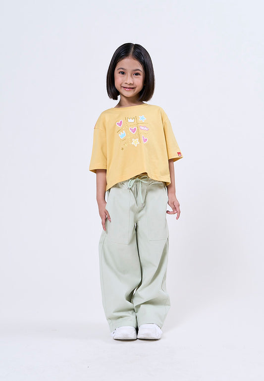 Mossimo Kids Harriet Mint Wide Leg Paper Bag Pants