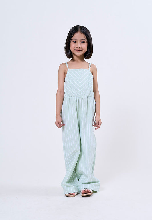 Mossimo Kids Aurora Mint Long Striped Jumpsuit