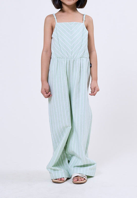 Mossimo Kids Aurora Mint Long Striped Jumpsuit