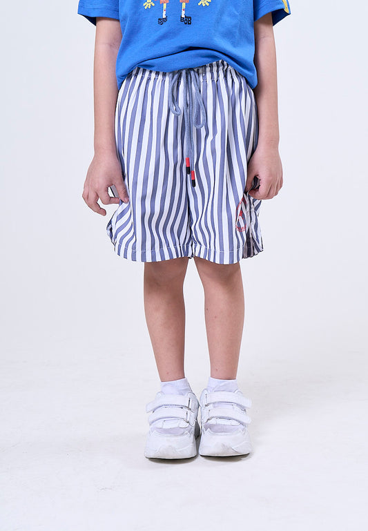 Mossimo Kids Spongebob White Mid Length Stripes Board Shorts