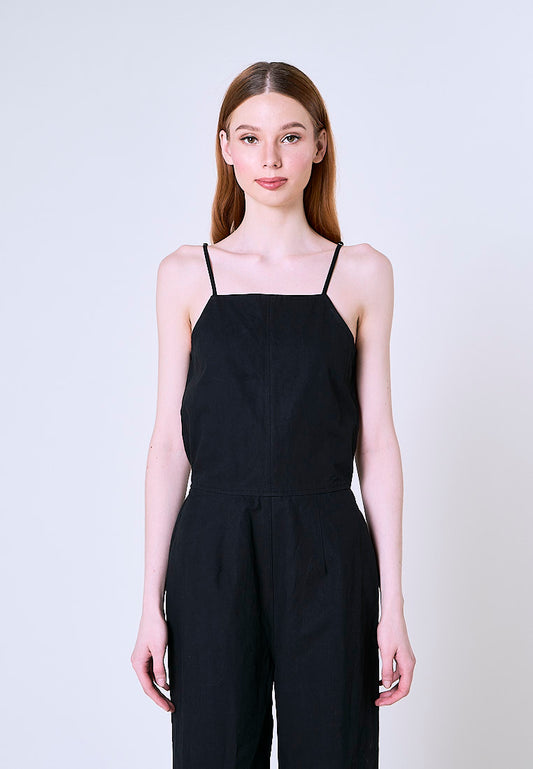 Mossimo Grace Black Tailored Jumpsuit Straight Fit