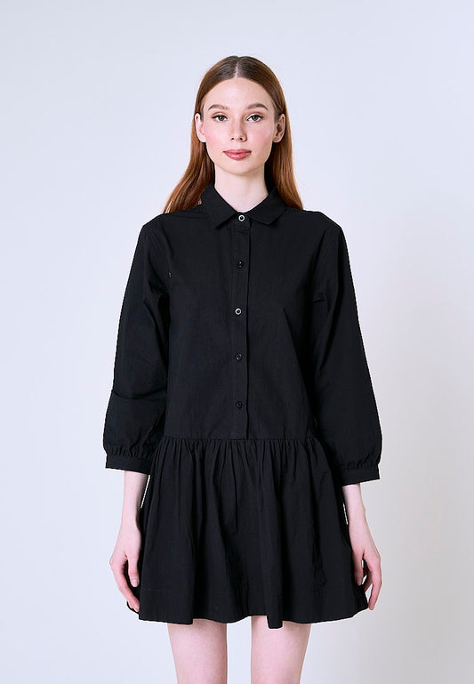 Mossimo Amara Black Polo Shirt Tailored Dress