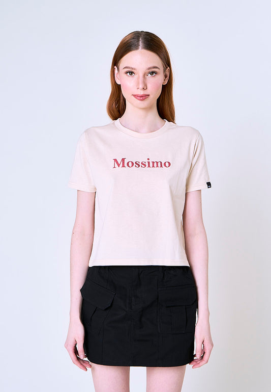Mossimo Aurora Tapioca Classic Crop Fit Tee