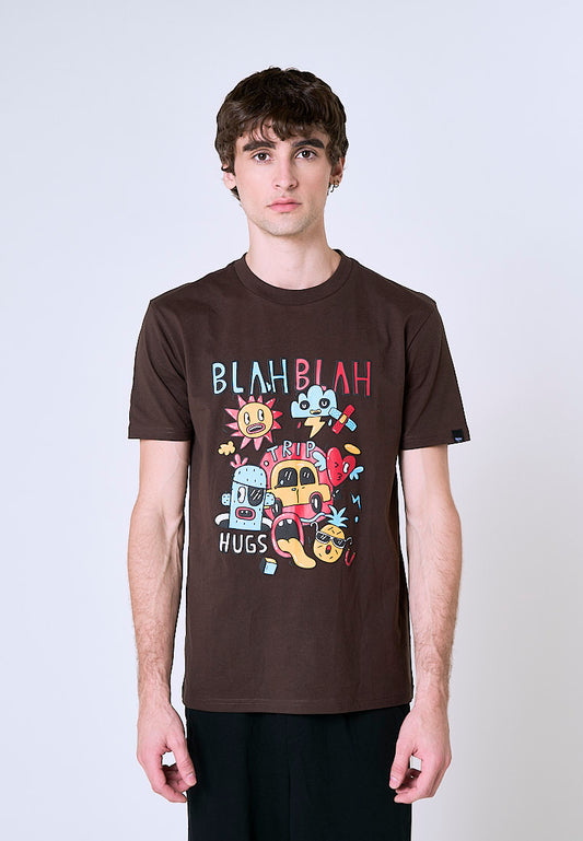 Mossimo Cassian Camel Brown Unisex  Tee