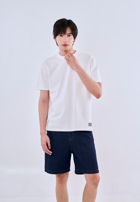 Mossimo Duke White Urban Fit Tee Premium Round Neck For Men