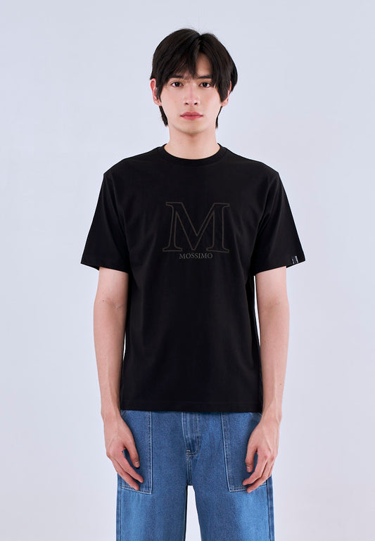 Mossimo Neo Black Round Neck Comfort Fit Tee For Men