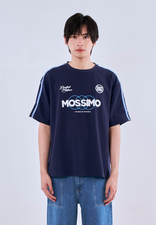 Mossimo Cade Navy Blue Modern Fit Tee Round Neck For Men