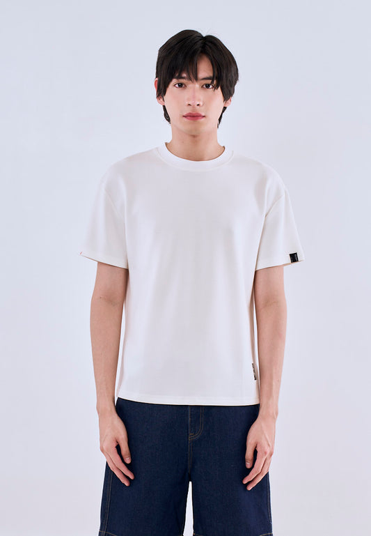 Mossimo Conrad White Oversized Fit Tee Round Neck For Men