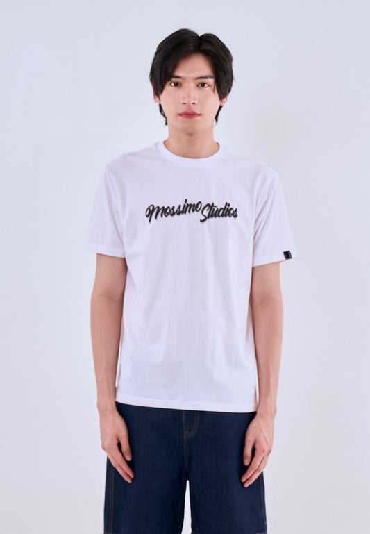 Mossimo Julian White Round Neck Classic Fit Tee For Men