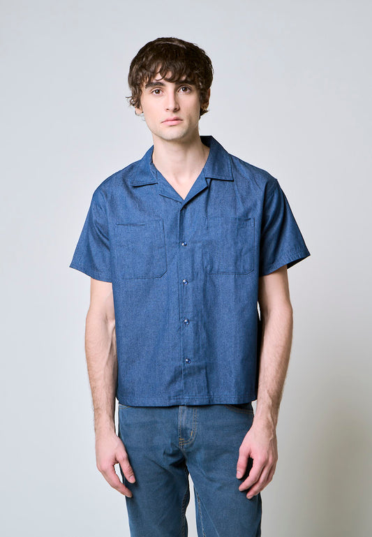 Mossimo Benjamin Chambray Denim Boxy Short Sleeves