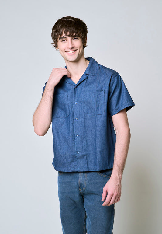 Mossimo Benjamin Chambray Denim Boxy Short Sleeves
