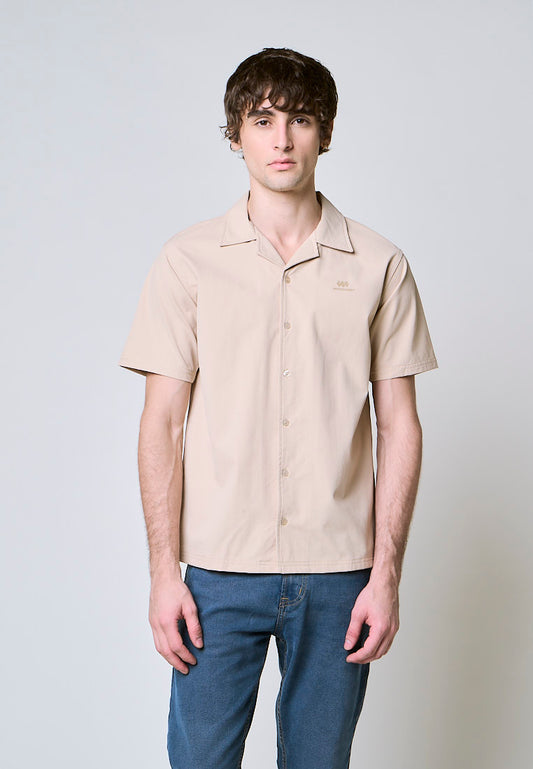 Mossimo Blake Khaki Woven Comfort Short Sleeves