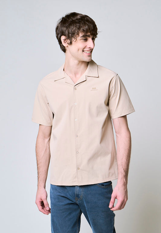 Mossimo Blake Khaki Woven Comfort Short Sleeves