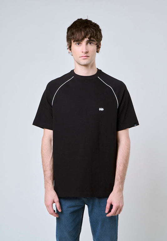 Mossimo Cameron Black Comfort Raglan Shirt