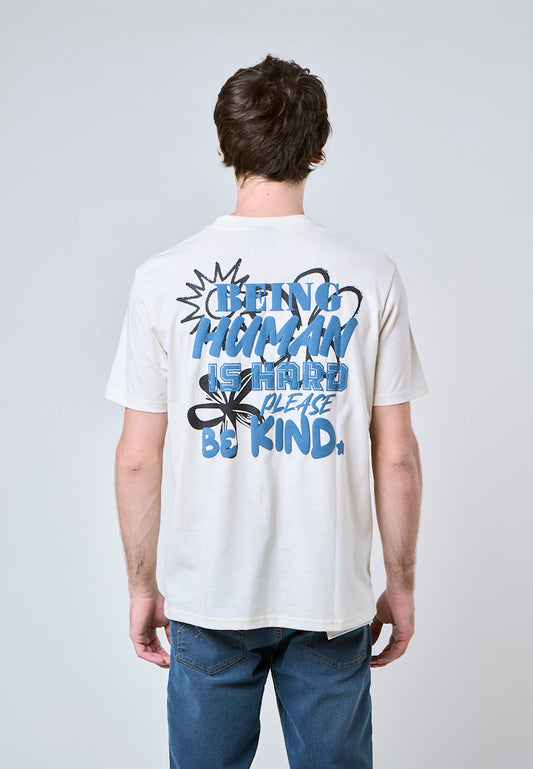 Mossimo Lucas Beige Unisex  Tee