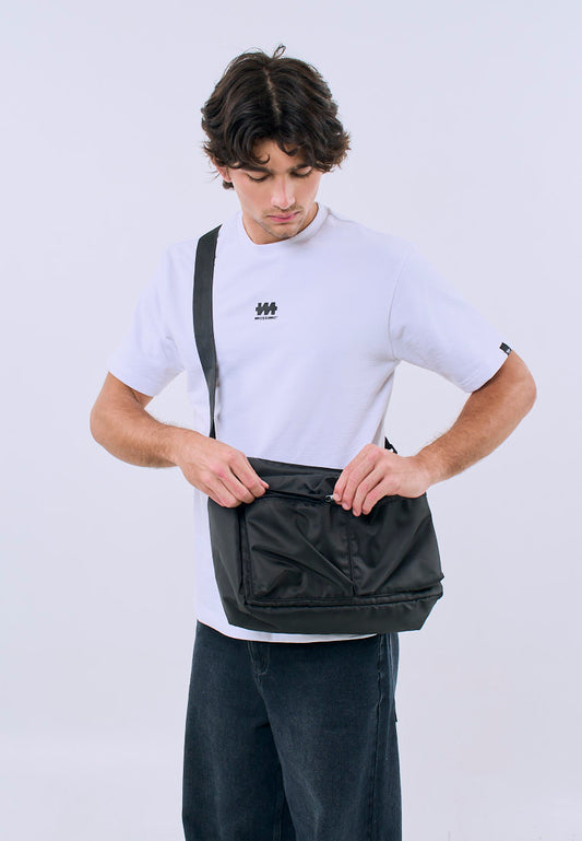 Mossimo Daelen Black Shoulder Bag For Men