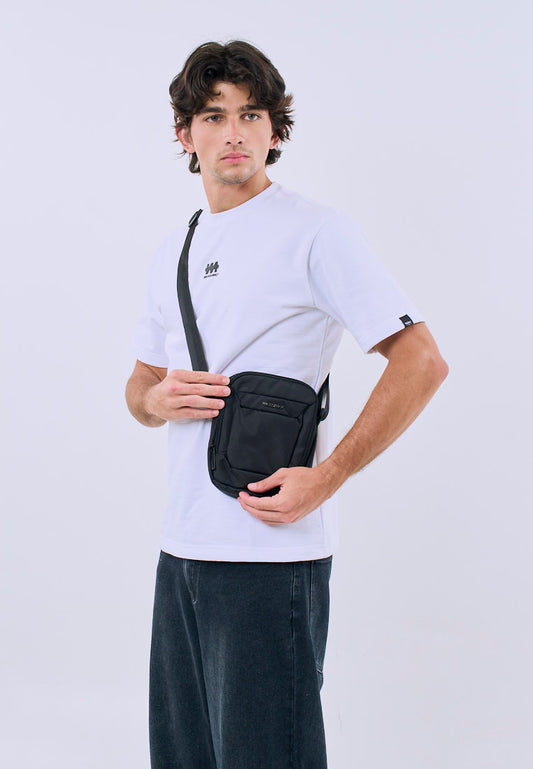 Mossimo Zavian Black Small Sling Bag For Men