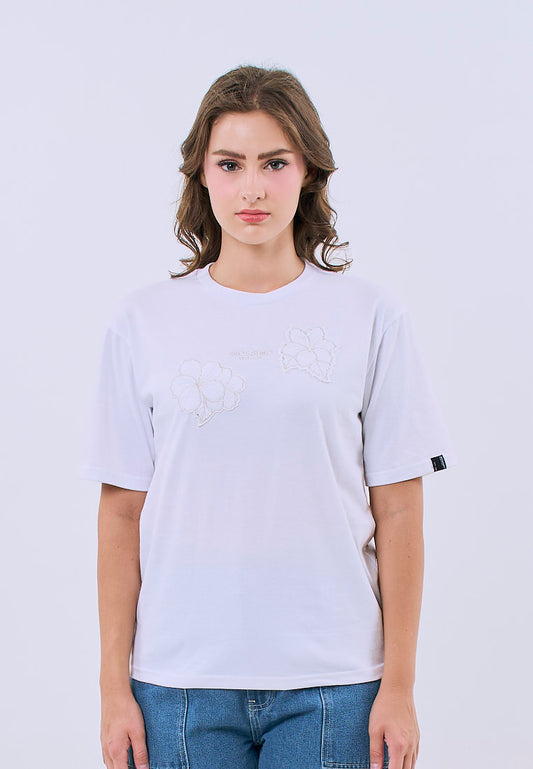 Mossimo Zinnia White Modern Fit Tee For Women