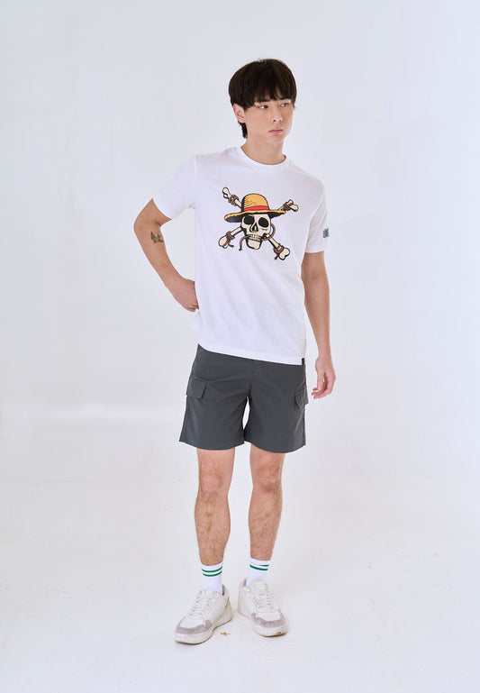 Mossimo One Piece White Unisex Tshirt