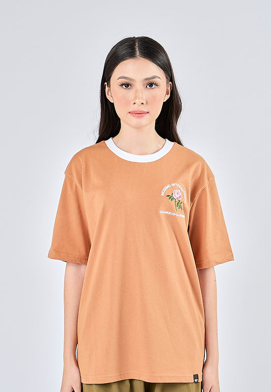 Mossimo Karla Almond Brown Modern Fit Tee