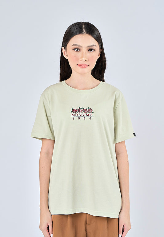 Mossimo Janina Fog Green Classic Fit Tee