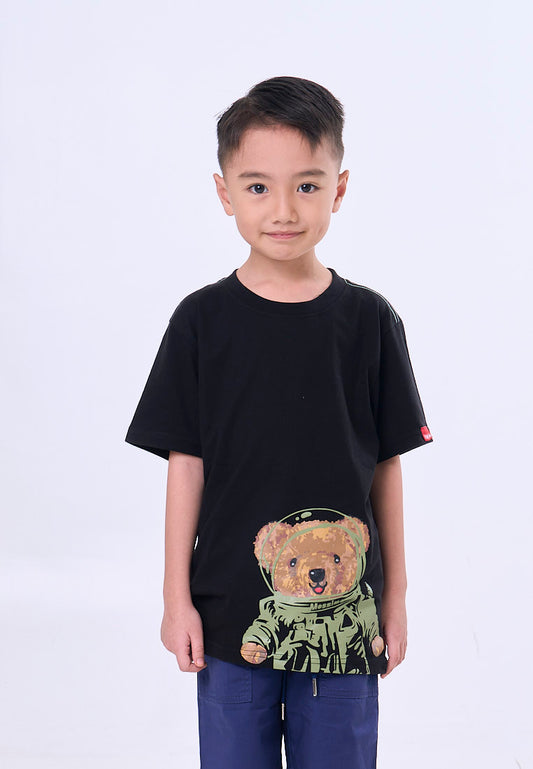 Mossimo Kids Black Unisex Mossybear Basic Graphic Tshirt