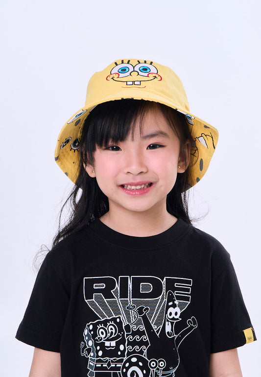 Mossimo Kids Yellow Spongebob Reversible Bucket Hat