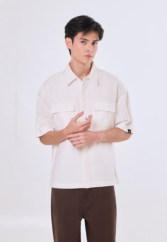 Mossimo Ralph White Tailored Woven Short Sleeves w/ Pocket