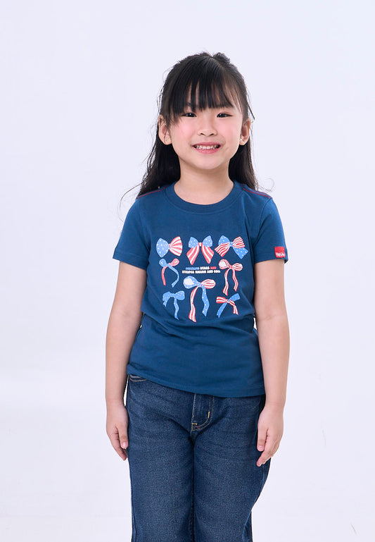 Mossimo Kids Girls Ribbon Graphic Tshirt