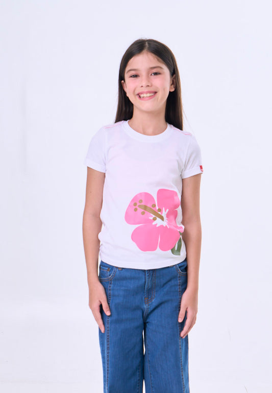 Mossimo Kids White Regular Graphic Tshirt For Girls