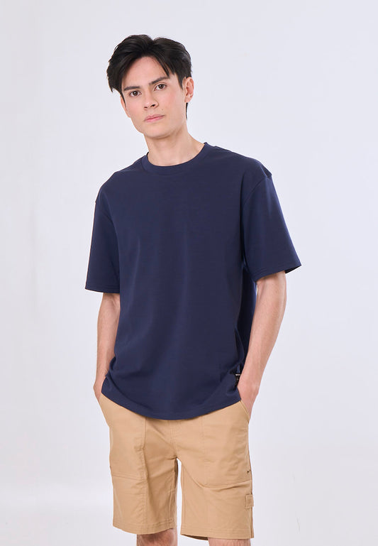 Mossimo Albie Navy Blue Regular Fit Tee Premium Round Neck For Men
