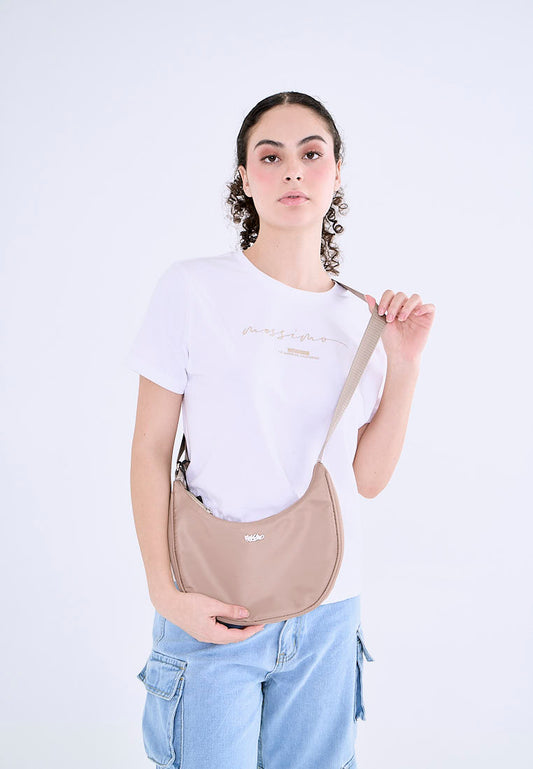 Mossimo Iya Beige Shoulder Bag