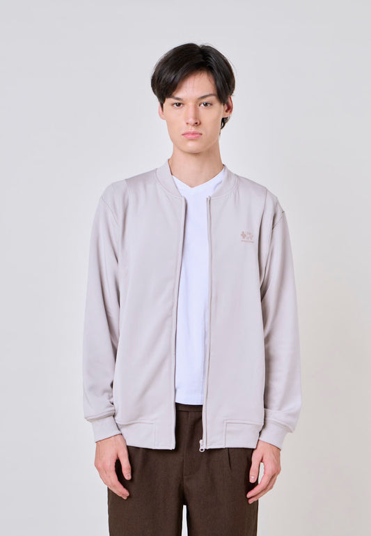 Mossimo Drake Gray Comfort Bomber Jacket