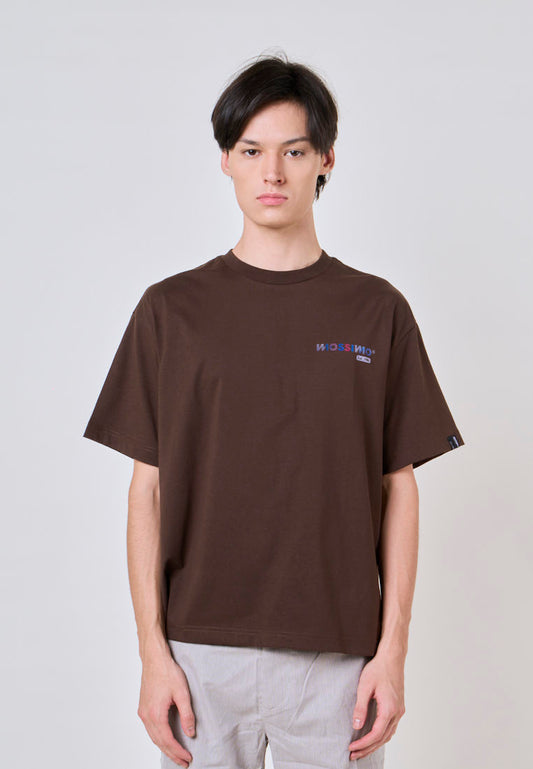 Mossimo Joseph Brown Boxy Fit Tee