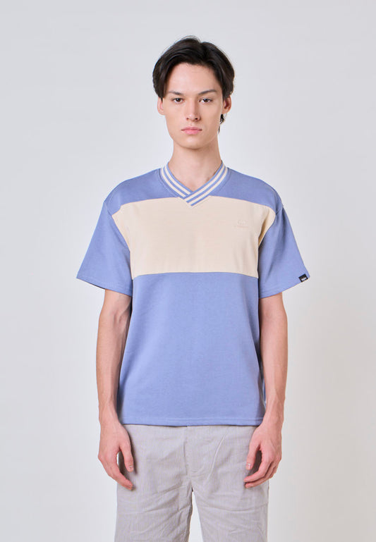 Mossimo Jameson Pale Blue V-Neck Boxy Fit