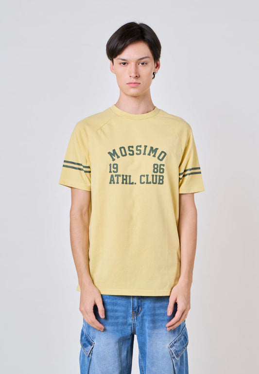 Mossimo Finnian Cream Gold Classic Fit Tee