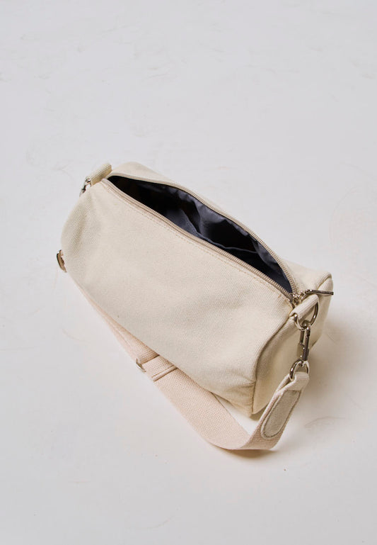 Mossimo Yuna Beige Canvas Sling Bag