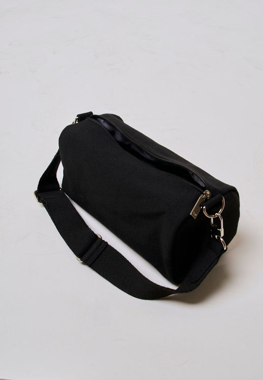 Mossimo Yuna Black Canvas Sling Bag