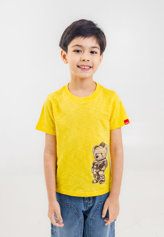 Mossimo Kids Unisex Yellow Mossybear Graphic Tshirt